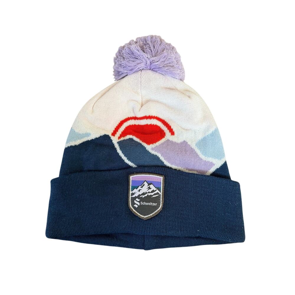 Locale Schweitzer Beanie - Sunset Graphic & Pom Pom